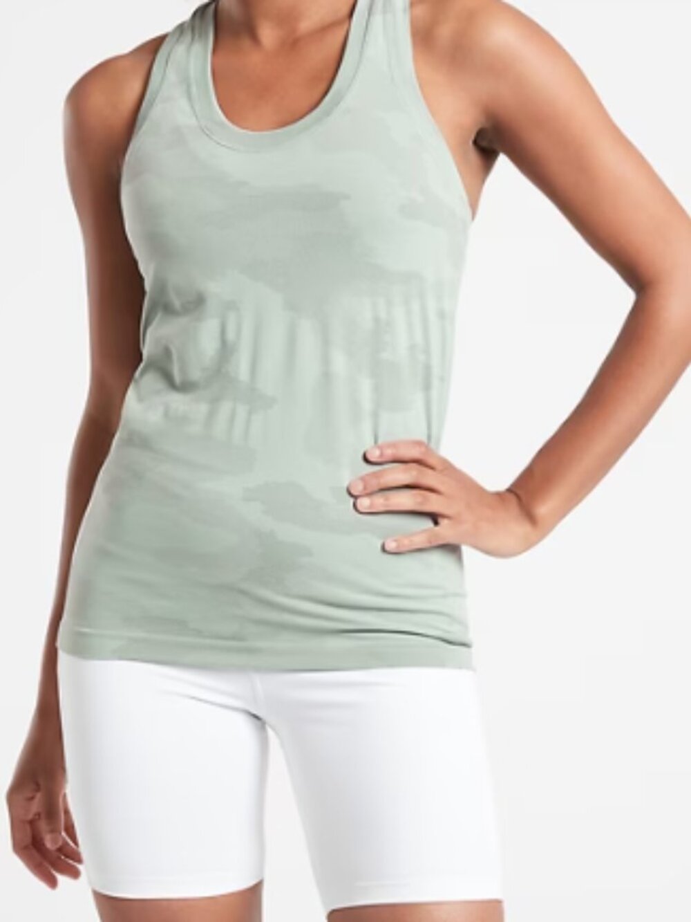 Athleta Momentum Tank, Fiji Mint Camo, Size XL, NwT